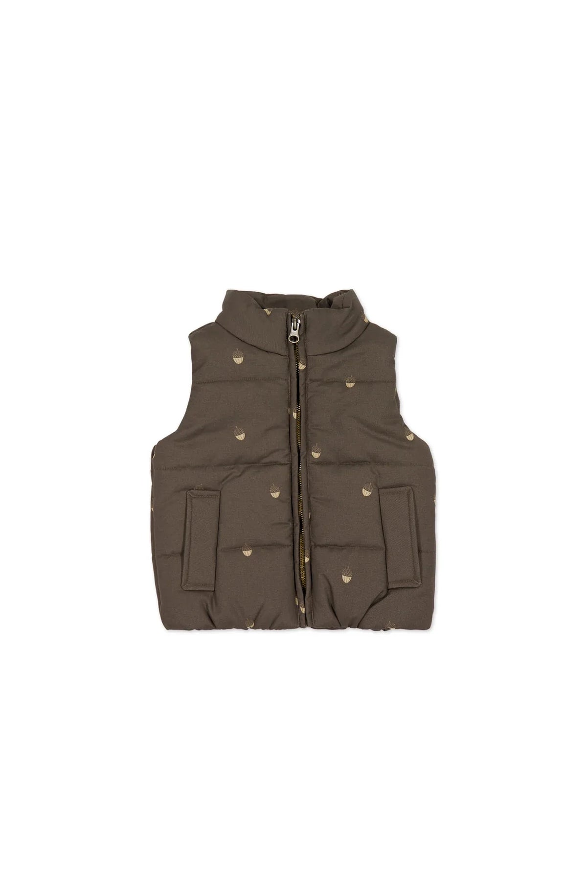 Rudi Puffer Vest - Acorn Wolf | Jamie Kay