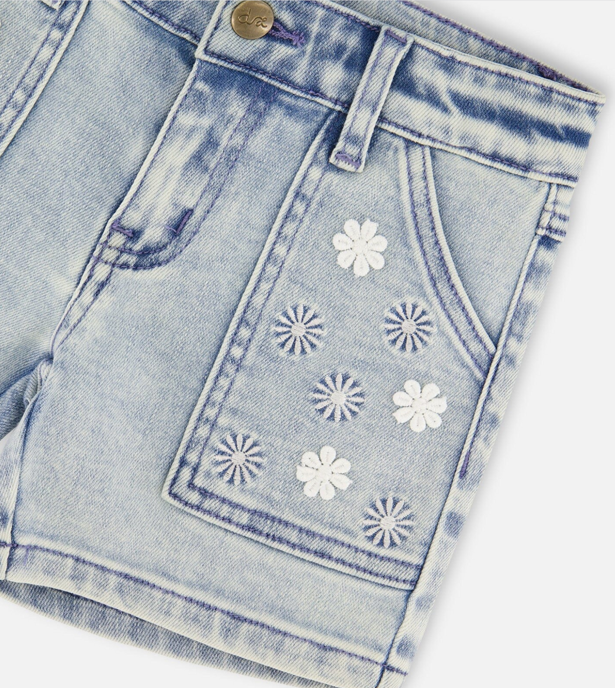 Denim Shorts | Light Blue Denim | Deux par Deux