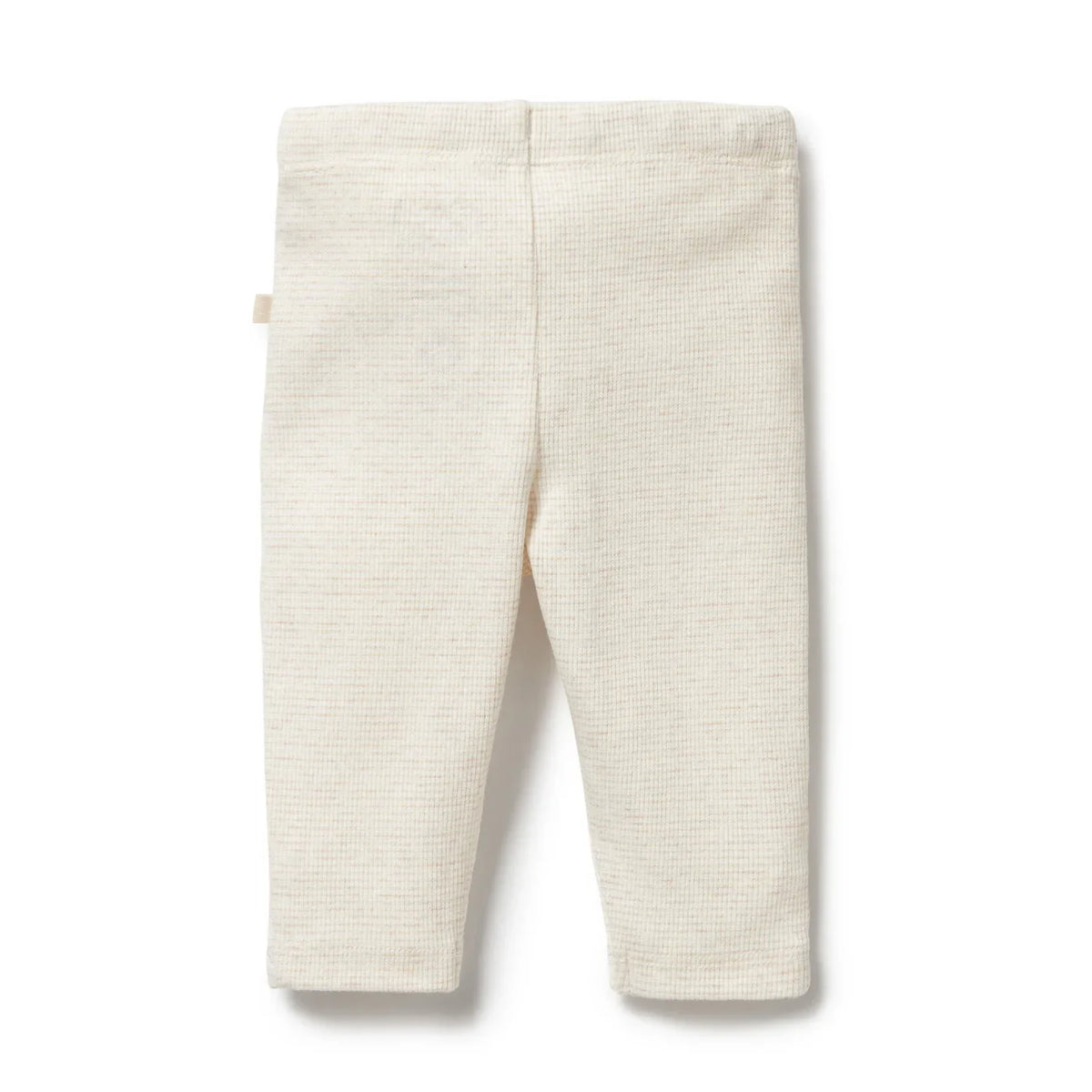 Organic Stripe Rib Legging | Oatmeal | Wilson + Frenchy