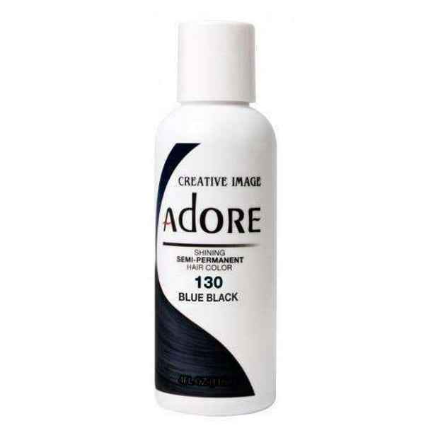 ADORE SEMI-PERMANENT HAIR COLOR - 130 BLUE BLACK 4OZ