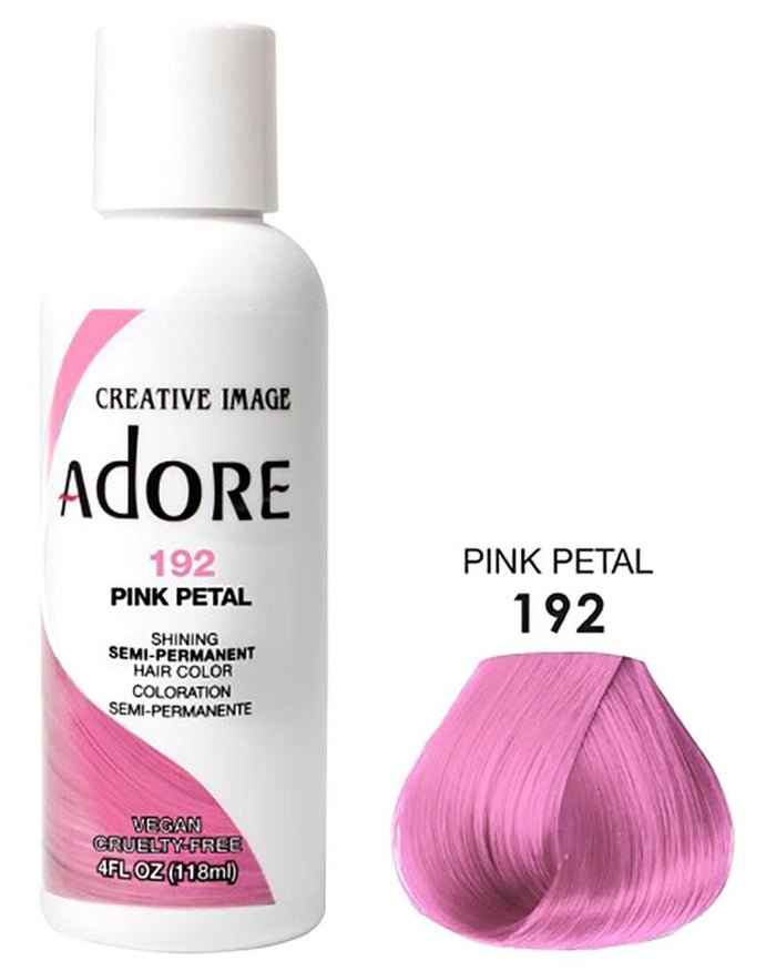 ADORE SEMI-PERMANENT HAIR COLOR - 192 PINK PETAL 4OZ