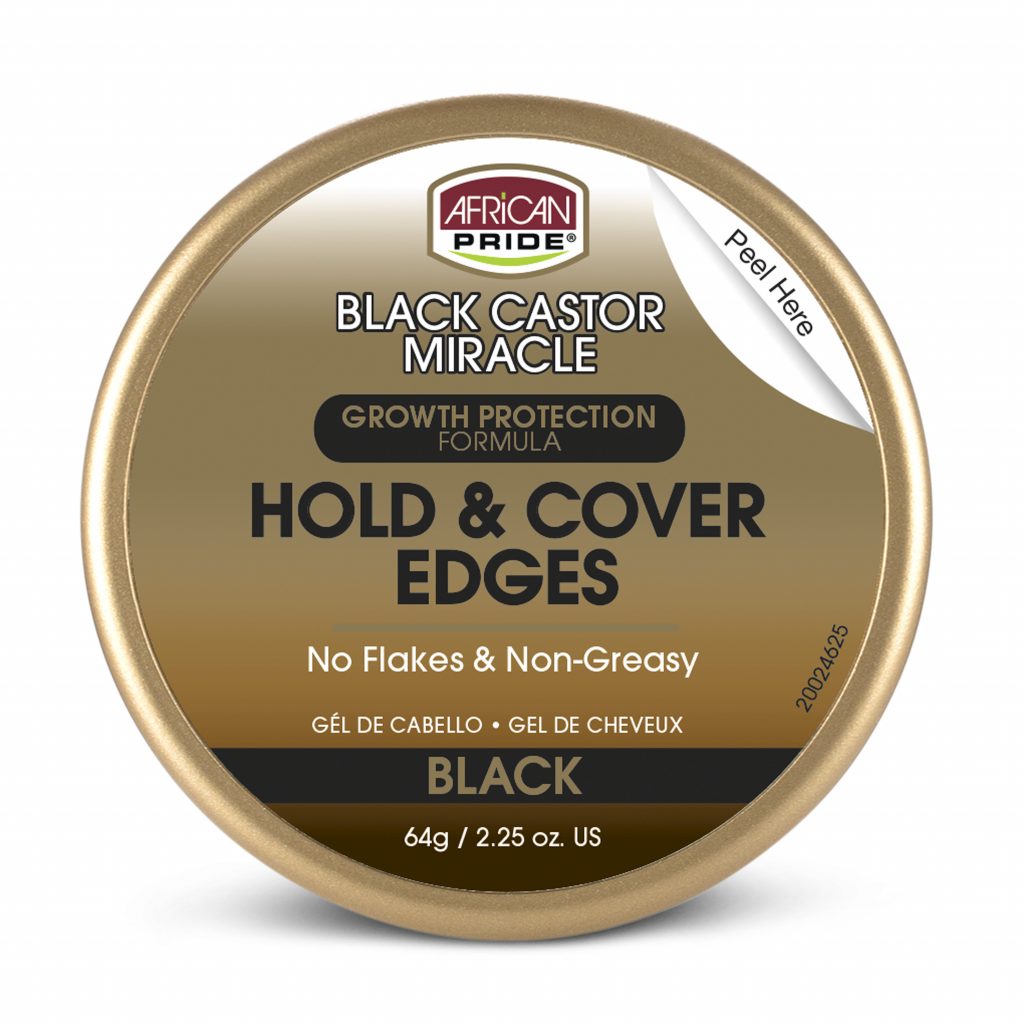 AFRICAN PRIDE BLACK CASTOR HOLDCOVER EDGES 2.25OZ