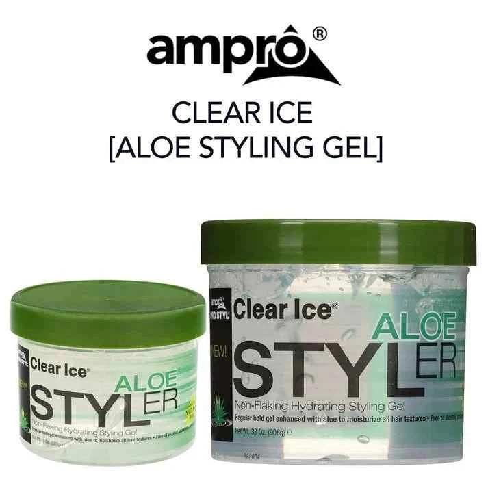 Ampro Pro Styl Clear Ice Aloe Verra Styler 10 oz