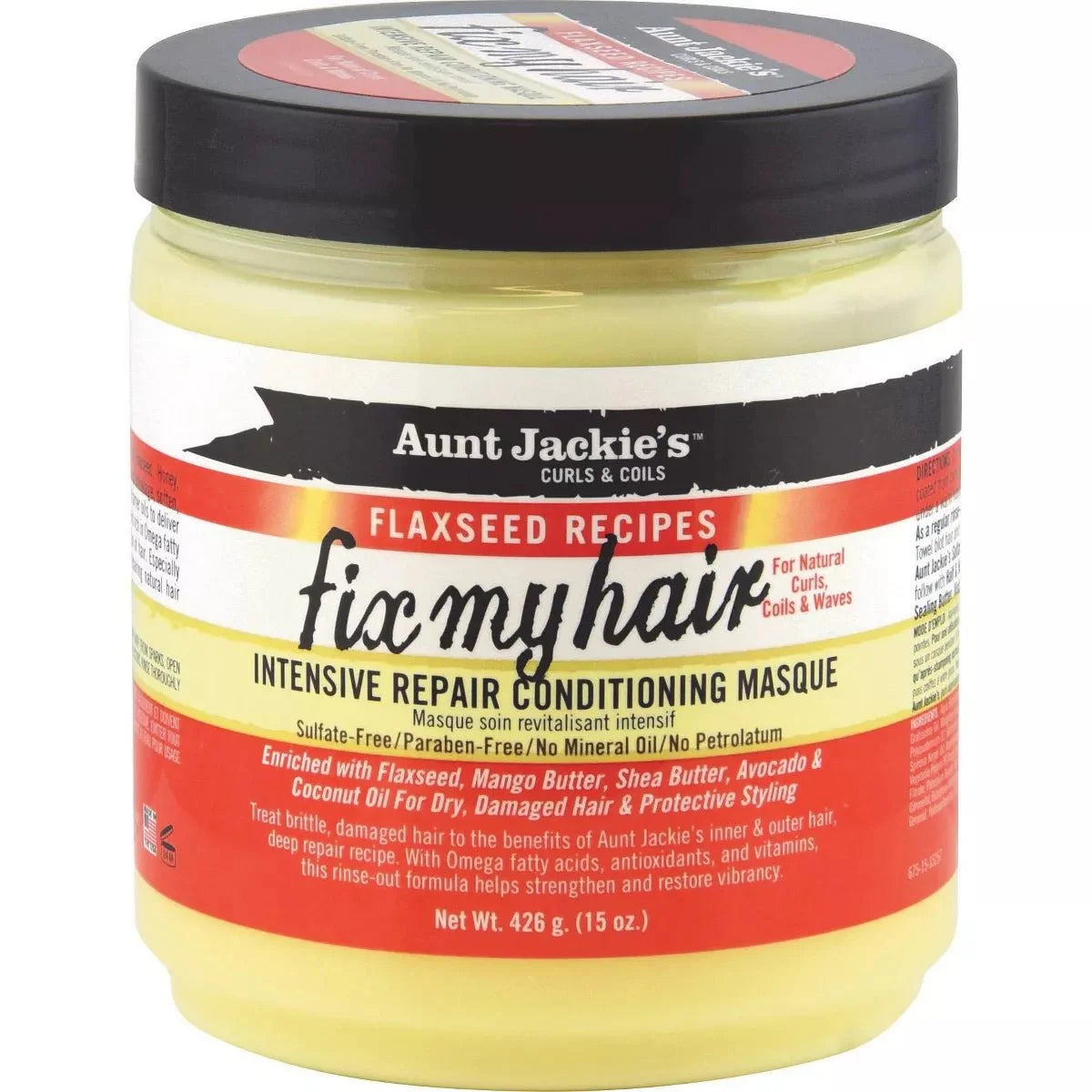 Aunt Jackie's Fix My Hair Intensive Repair Conditioning Masque - 15 oz