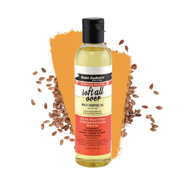 AUNT JACKIE'S FLAX SOFT ALL OVER OIL 8OZ