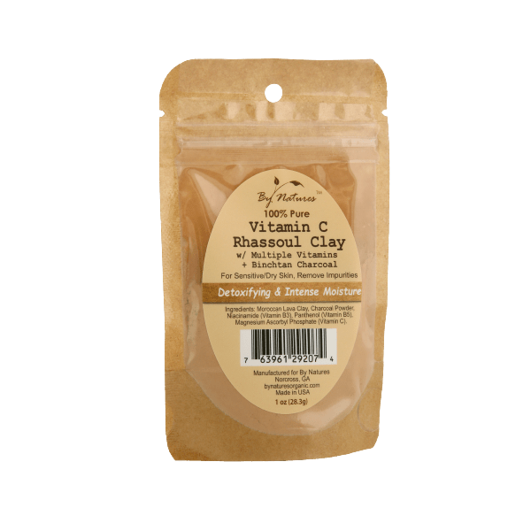 BY NATURE'S 100% PURE VITAMIN C RHASSOUL CLAY 1OZ