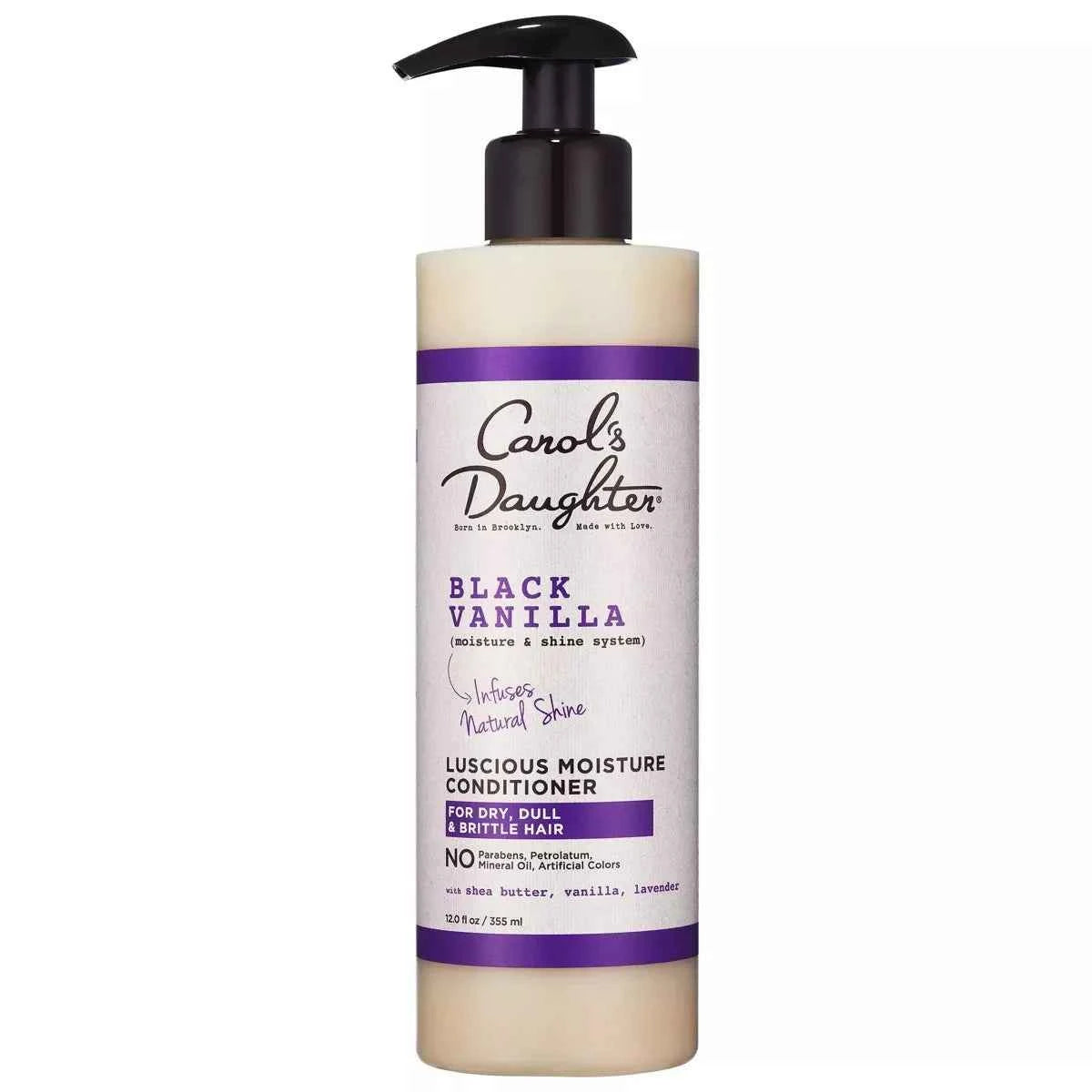 Carol's Daughter Black Vanilla Moisture & Shine Hydrating Conditioner with Shea Butter for Dry Hair 12 oz