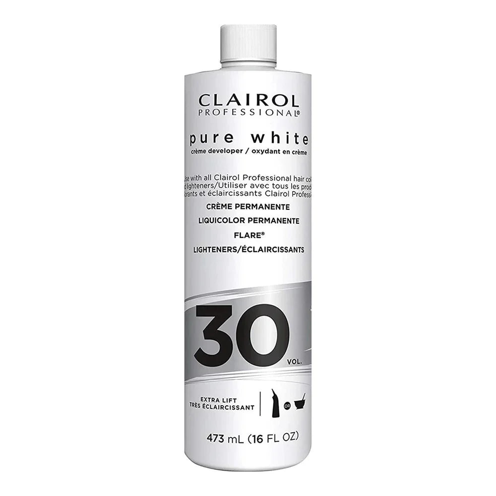 CLAIROL PROFESSIONAL PURE WHITE 3O VOL. CRÈME DEVELOPER 16OZ