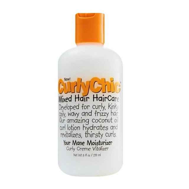 CurlyChic Mixed Hair Care Your Mane Moisturizer Curly Creme Vitalizer 8 oz