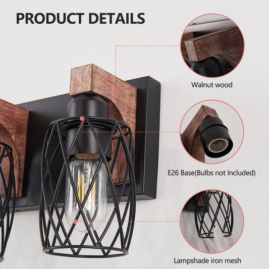 18-Inch Industrial Vintage 3-Light Wall Sconce (United States Delivery Only)