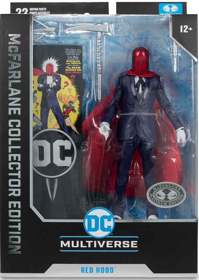 DC MCFARLANE COLLECTOR EDITION - #20 RED HOOD - DETECTIVE COMICS - Platinum / Chase