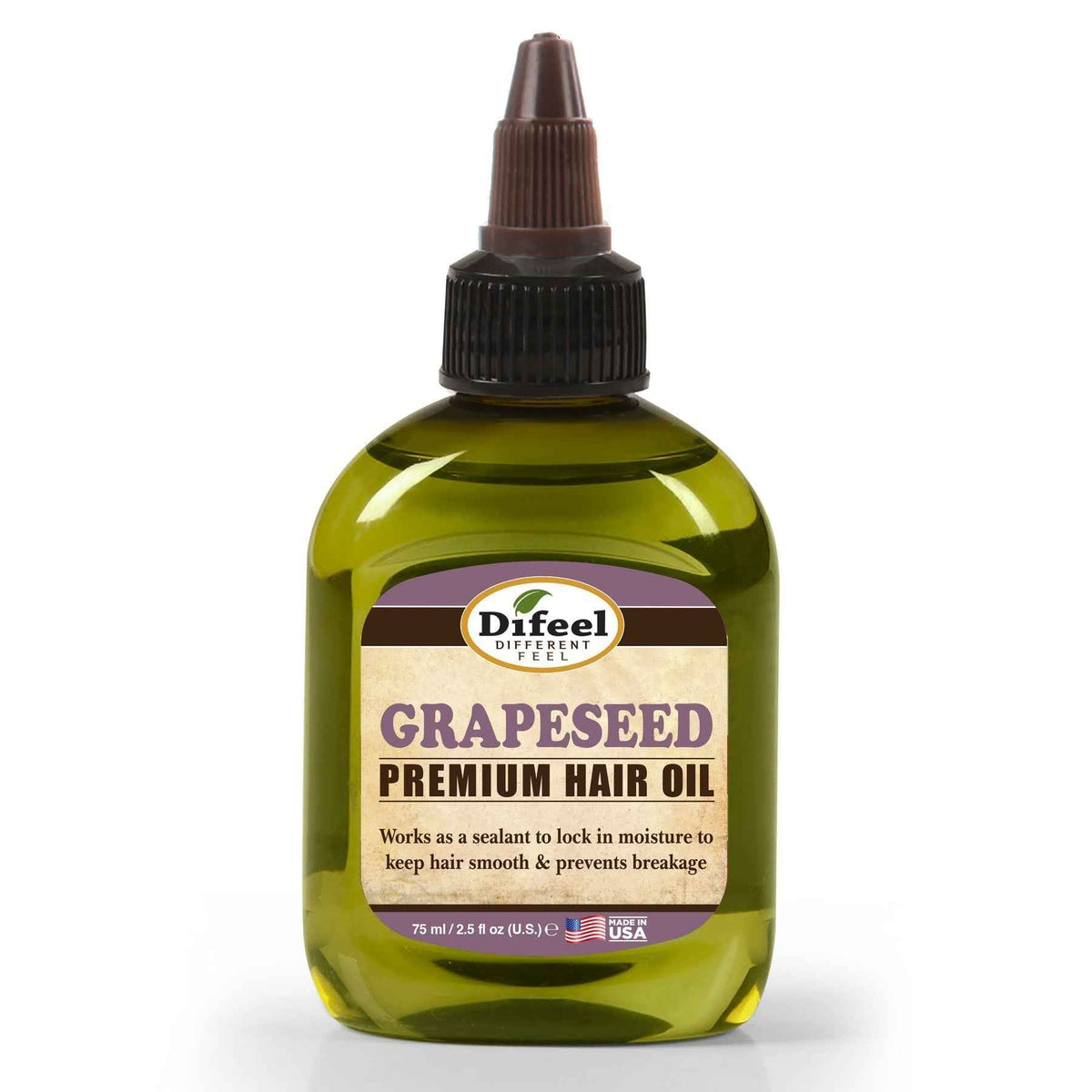 Difeel Grapeseed Premium Hair Oil 2.5 oz