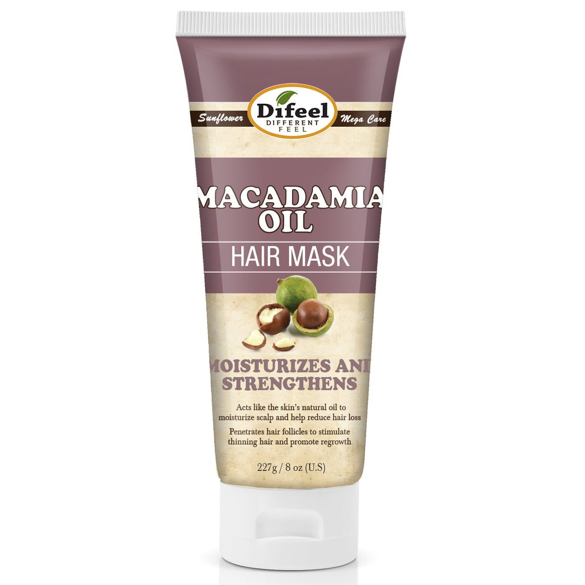 DIFEEL MACADAMIA OIL PREMIUM HAIR MASK 8OZ