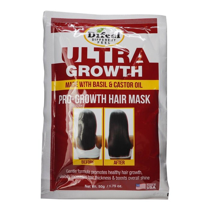 DIFEEL Ultra Growth Basil & Castor Oil Hair Growth Hair Mask Packet 1.75 OZ