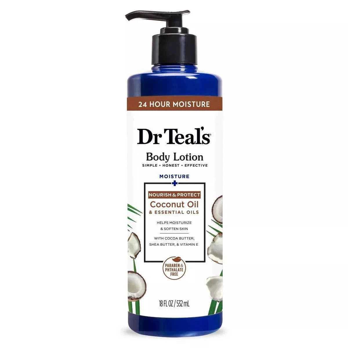 Dr Teal's Body Lotion Coconut Oil 18 oz