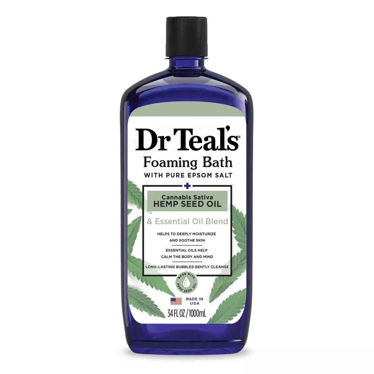 Dr Teal's Foaming Bath Hemp Seed Oil 34 oz