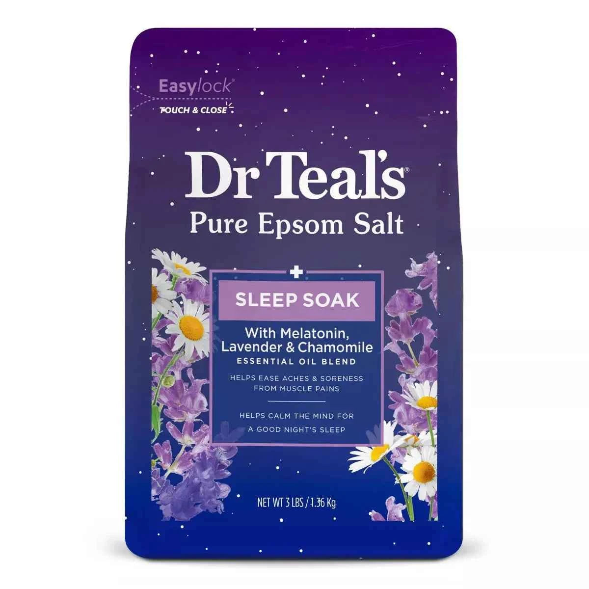Dr Teal's Pure Epsom Salt Meltonin Sleep Soak 3 lbs
