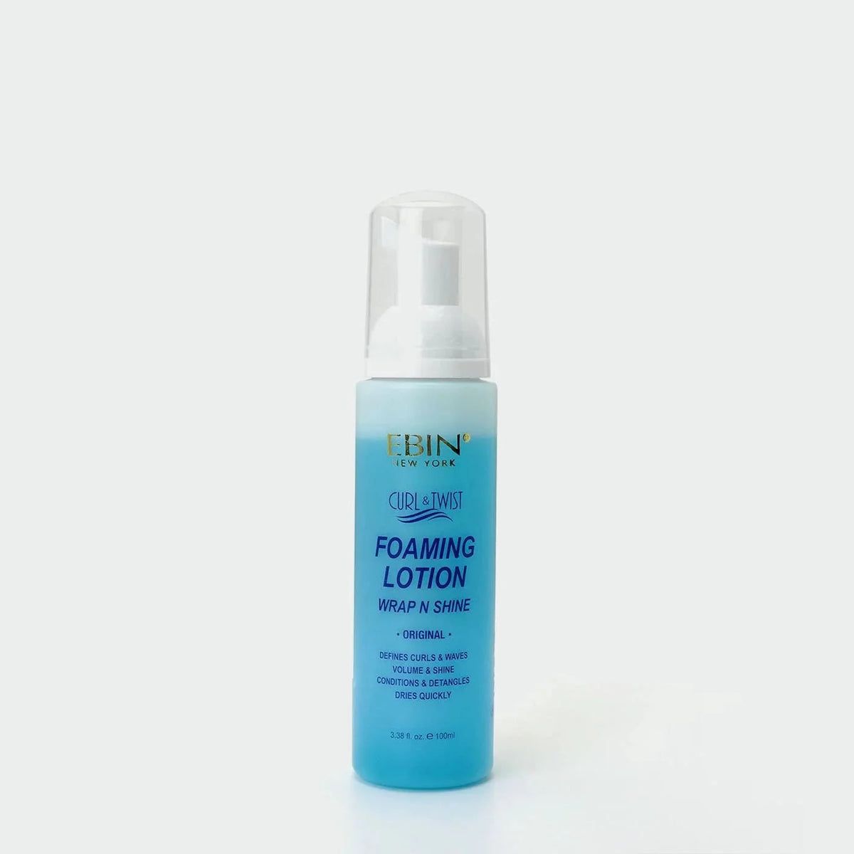 EBIN ORIGINAL CURL & TWIST FOAMING LOTION WRAP N SHINE 3.38OZ