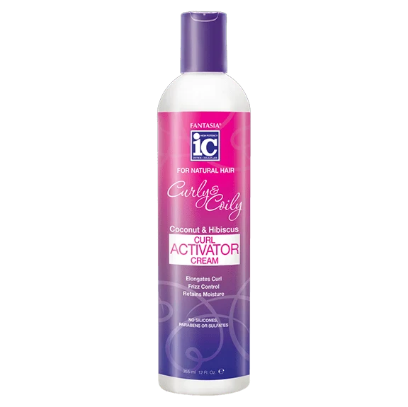 FANTASIA IC CURLY & COILY CURL ACTIVATOR CREAM 12.5OZ