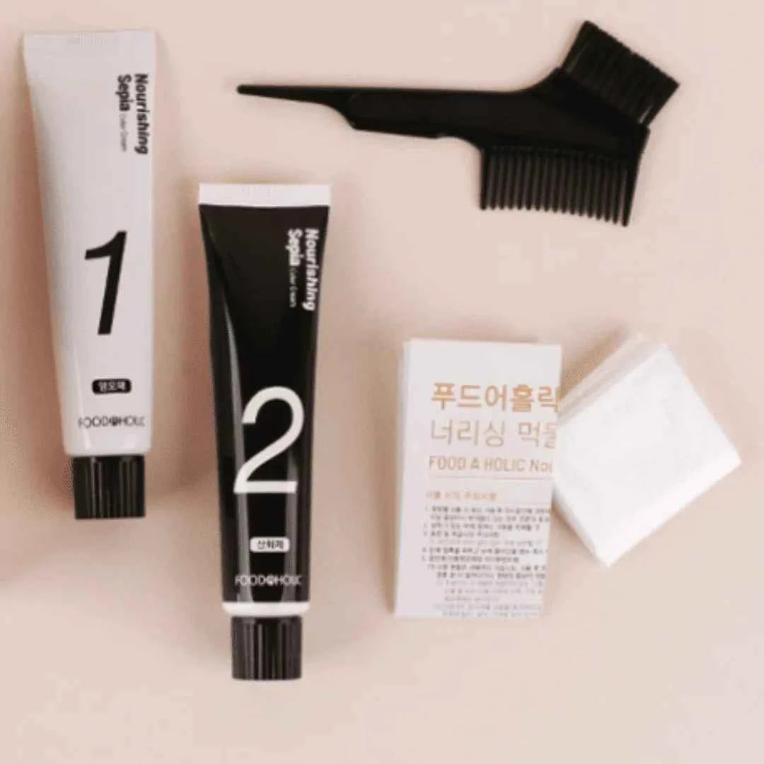 Foodaholic Nourishing Sepia Color Cream 1min 3N Natural Black 60g