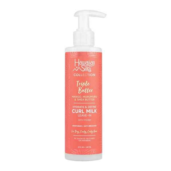 Hawaiian Silky TRIPLE BUTTER Hydrate & Define Curl Milk Leave-In 8 oz