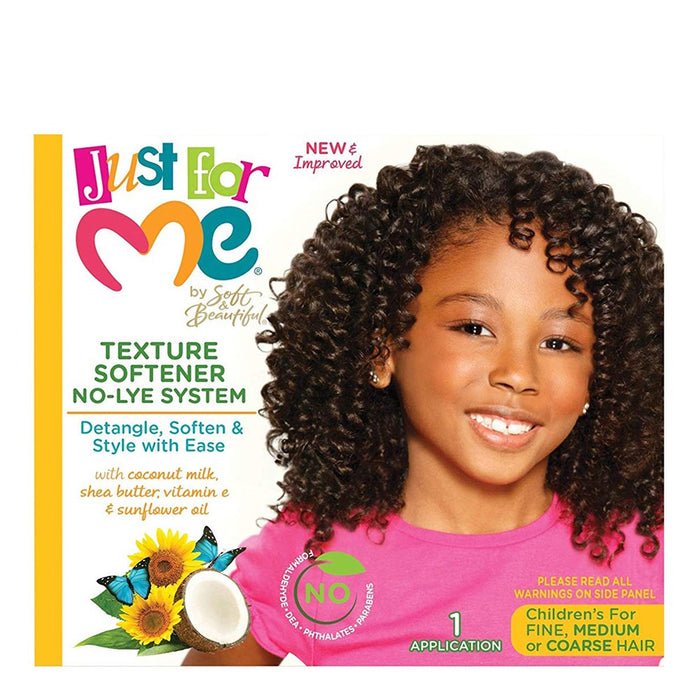 JUST FOR ME! NO-LYE CONDITIONING TEXTURE SOFTNER KIT 11.8OZ