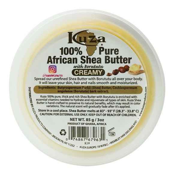 KUZA 100% SHEA BUTTER YELLOW CREAMY 3 OZ