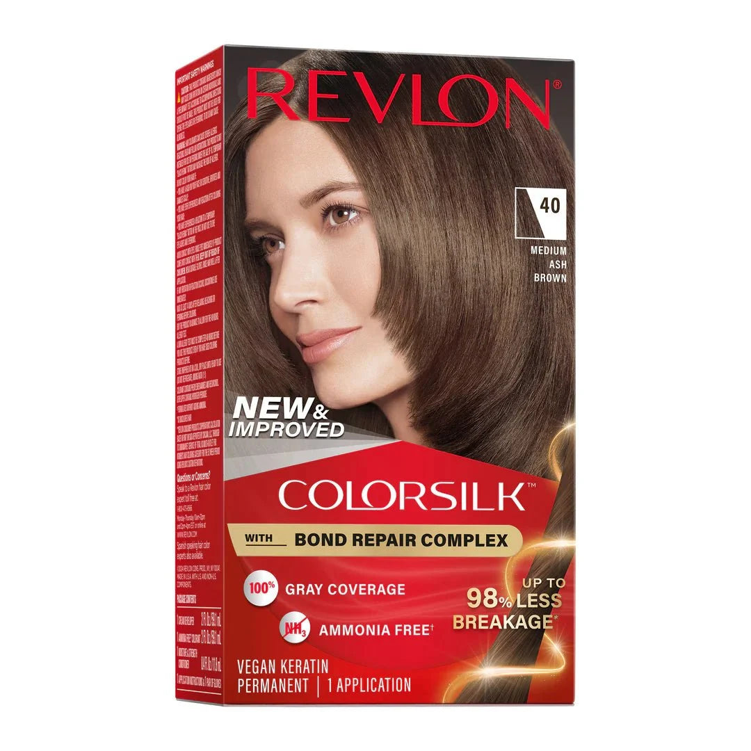 REVLON COLOR SILK BEAUTIFUL COLOR - 40 MEDIUM ASH BROWN
