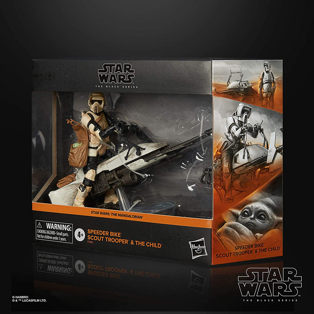 Star Wars The Black Series - The Mandalorian - Speeder Bike Scout Trooper and The Child (preorder Q4 Pending )