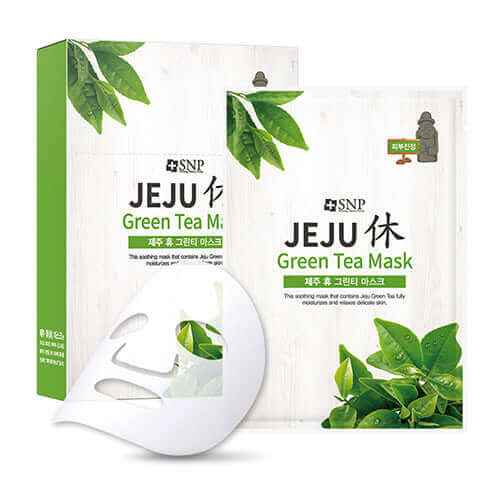 SNP Jeju Rest Green Tea Mask 22ml