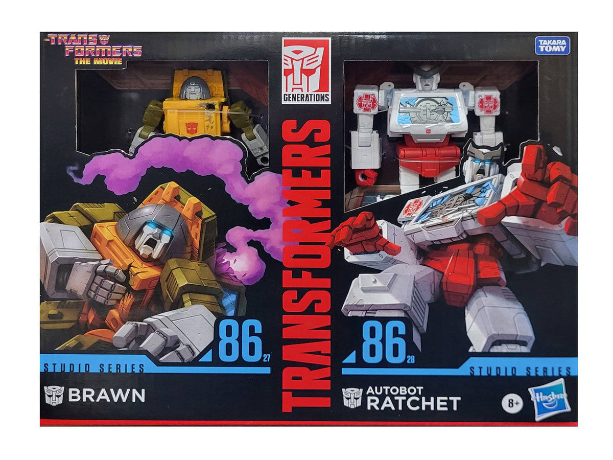 Transformers Studio Series Deluxe The Transformers: The Movie Brawn & Autobot Ratchet - exclusive