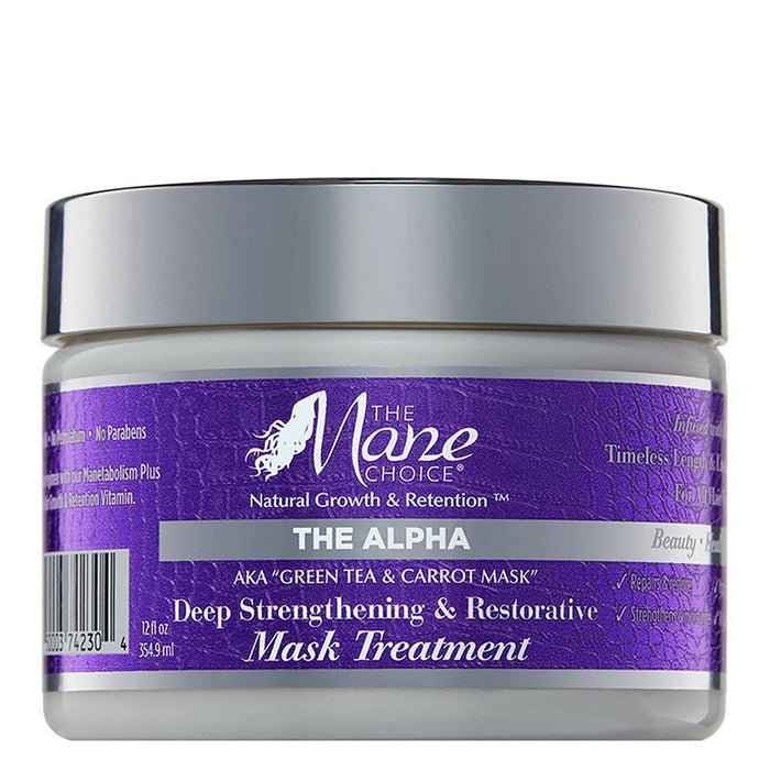 The Mane Choice Green Tea & Carrot Deep Strengthening & Restore Mask Treatment 12 oz