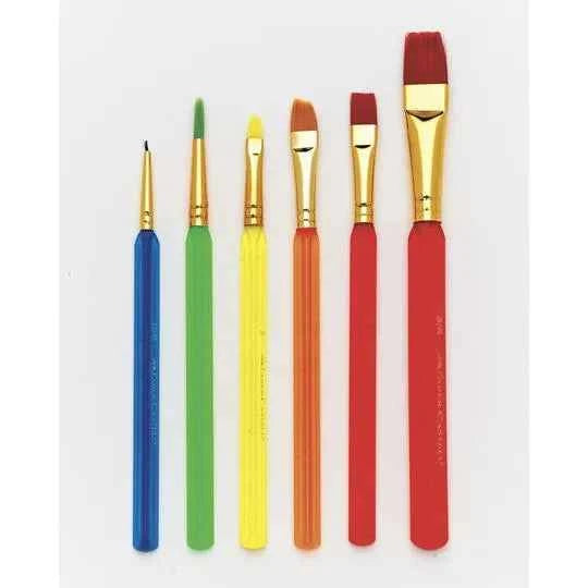 Faber-Castell - 6 Assorted Triangular Paintbrushes