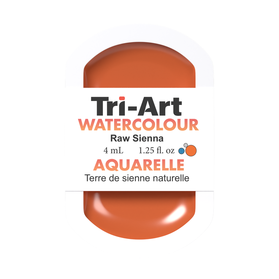 Tri-Art Water Colour Pans - Raw Sienna - 4 mL
