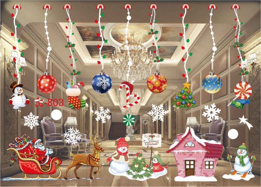Christmas Window Stickers – Static Cling Holiday Decals, 2 Sheets