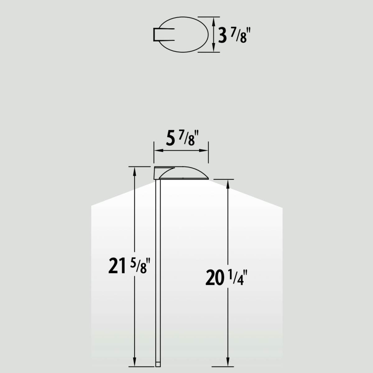Luminaire paysager pour allées - 0109