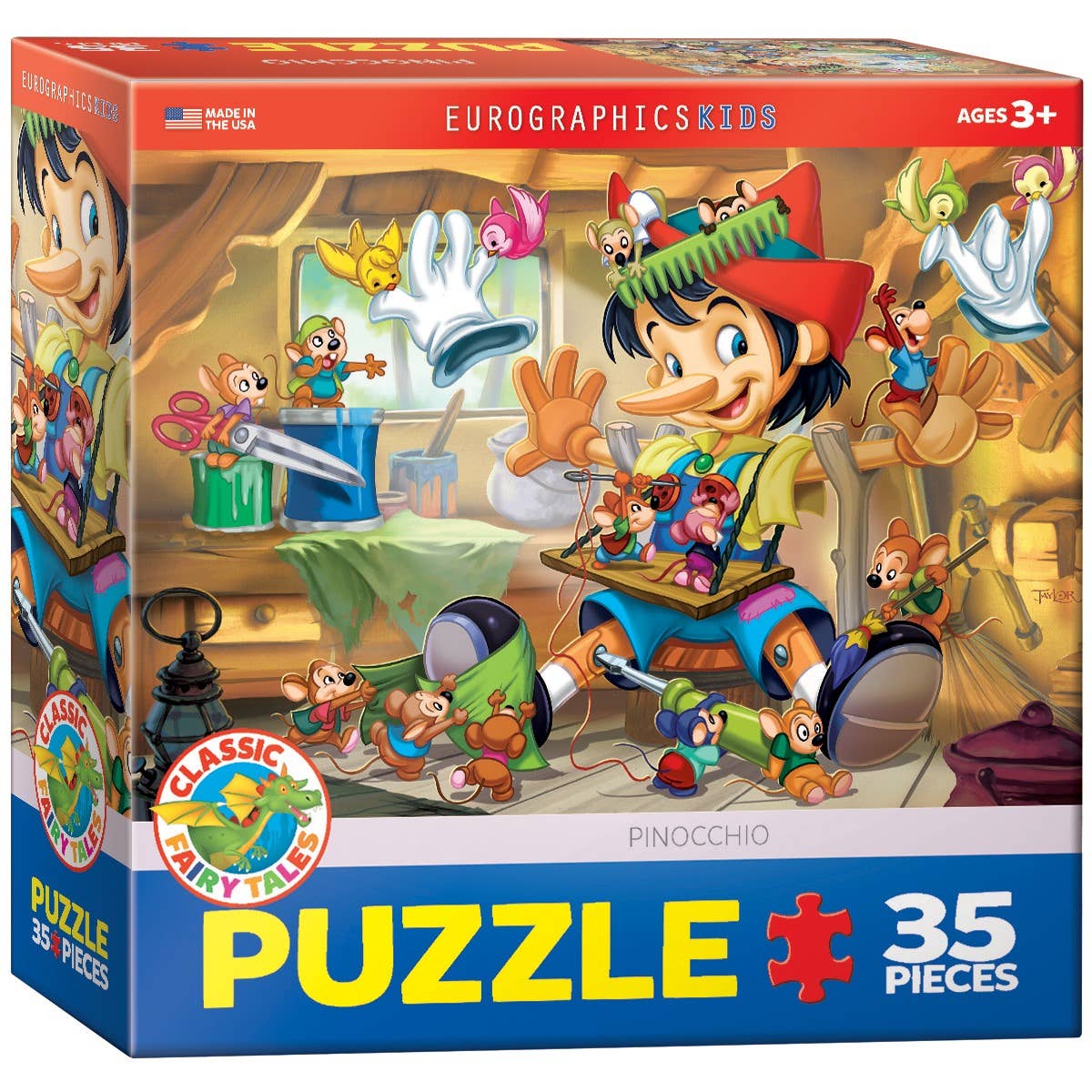 Eurographics Pinocchio 35-Piece Puzzle - Ages 3+