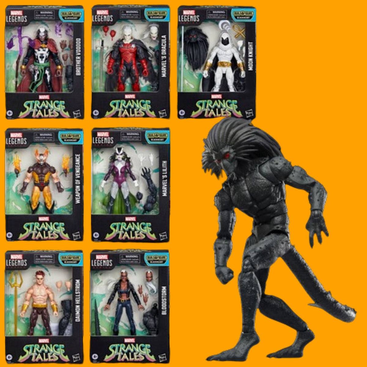 Marvel Legends - Stranger Tales  - Black Heart BAF Wave Set of 7