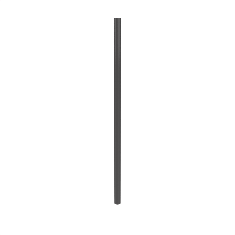Poteau d'aluminium rond de 3'' pour enfouissement direct