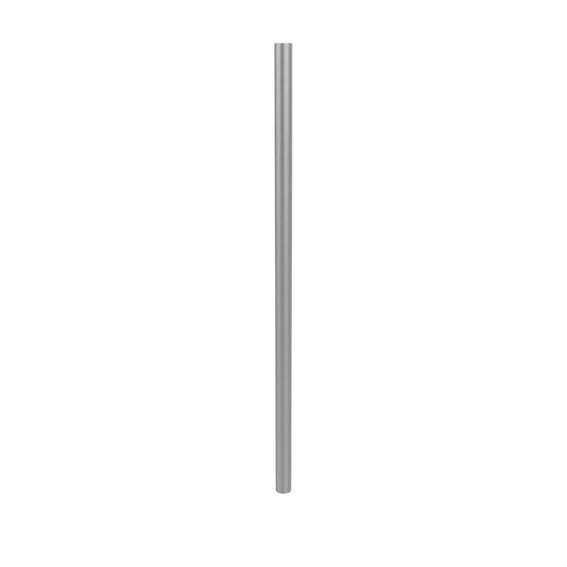 Poteau d'aluminium rond de 3'' pour enfouissement direct