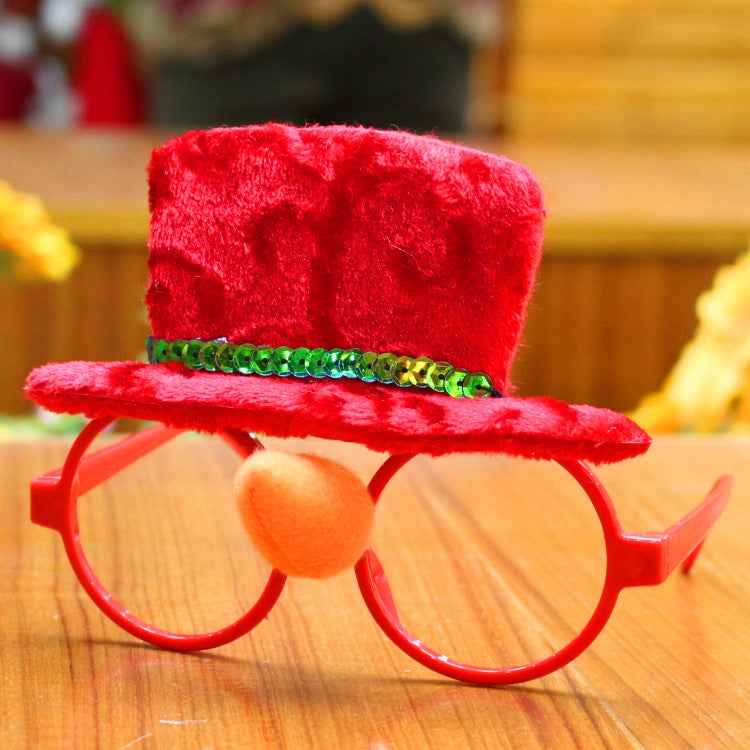 Christmas Party Glasses – Festive Holiday Photo Props, 5 Fun Styles