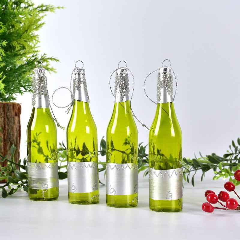 Donut & Wine Bottle Christmas Tree Pendant Ornaments – Hanging Decorations
