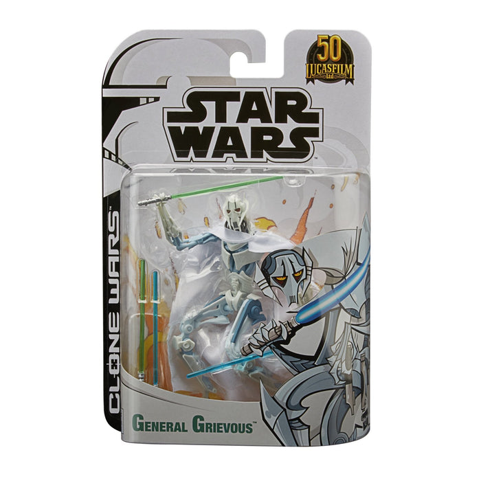 Star Wars: The Black Series Cartoon General Grievous (Tartakovsky Clone Wars) ** SUBSTANDARD PACKAGING **