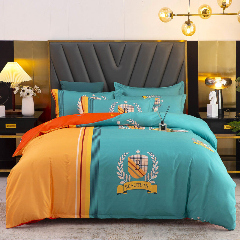 Brushed Floral Winter Bedding Set