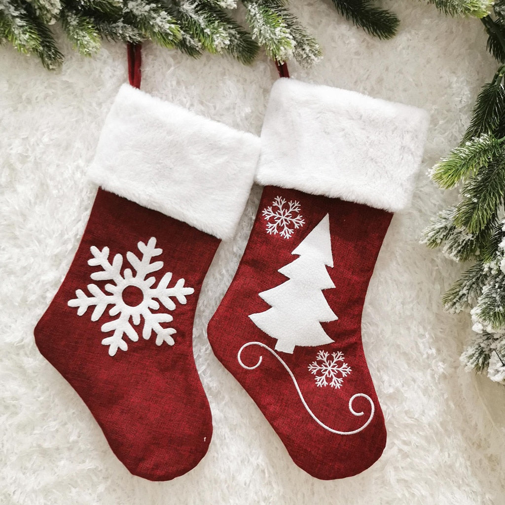 Christmas Stocking Gift Bag Holiday Decor
