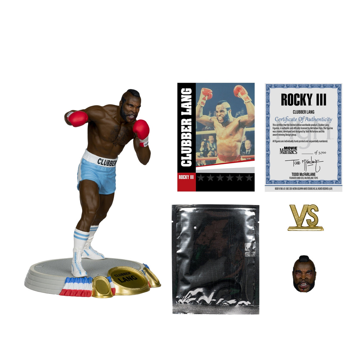 Rocky III (1982) Clubber Lang 6in Posed Figure McFarlane Toys