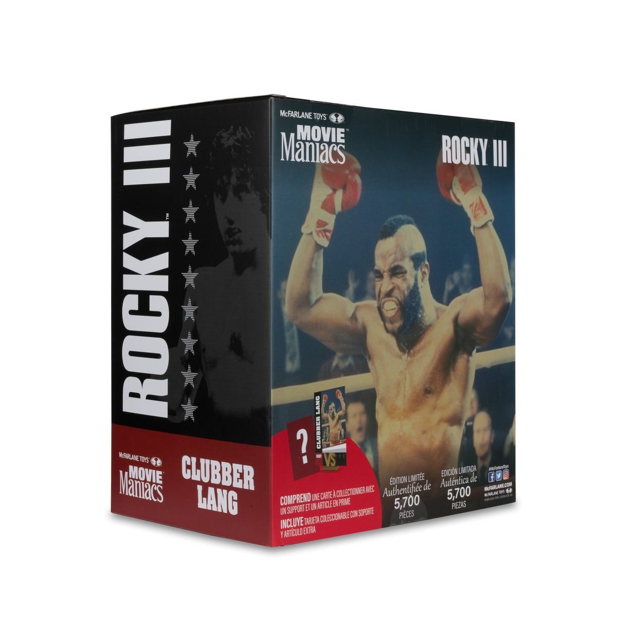Rocky III (1982) Clubber Lang 6in Posed Figure McFarlane Toys