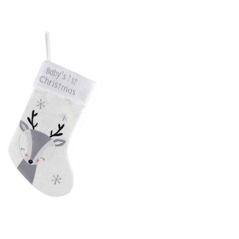 Christmas Fox Wool Stockings – Cute Plush Holiday Gift Stockings, 3 Colors