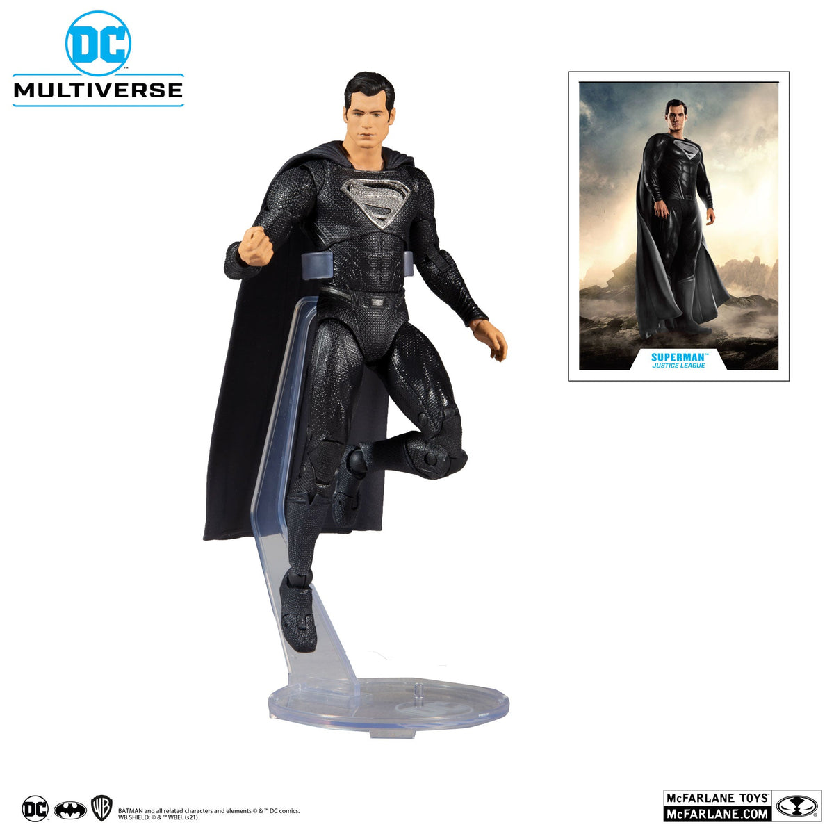 Superman Black Suit - DC Multiverse Justice League 2021