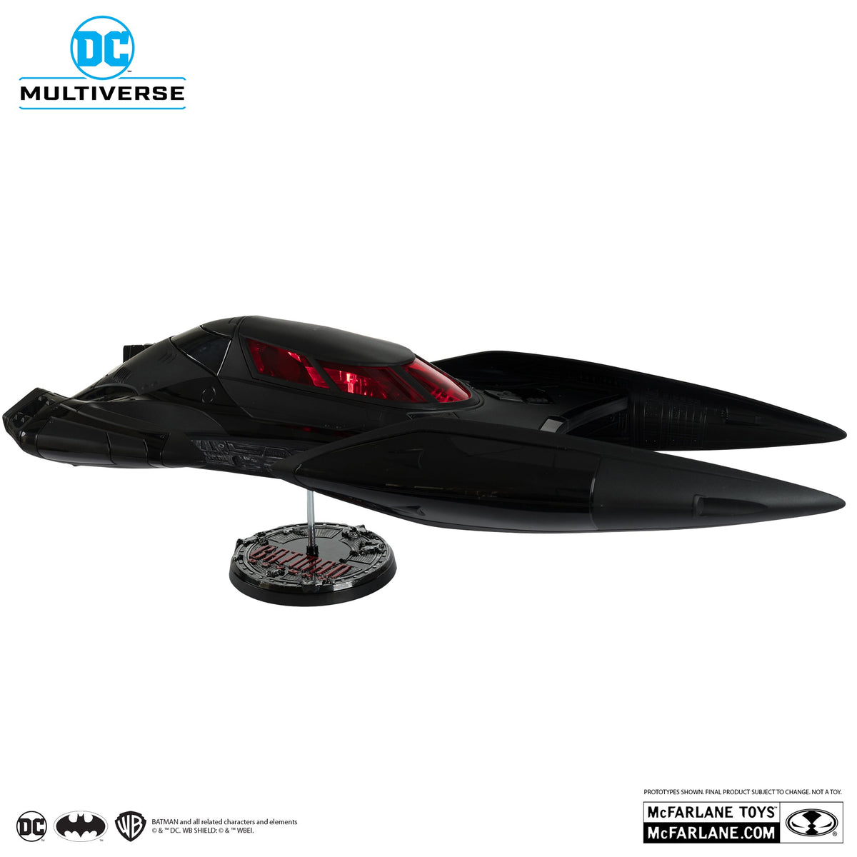 DC MULTIVERSE VEHICLES - BATMOBILE WITH (Lights and sounds no figure)